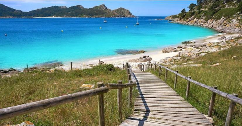 Atico En Moana- Playa A Xunqueira, A 15 Min De Vigo Apartman Kültér fotó